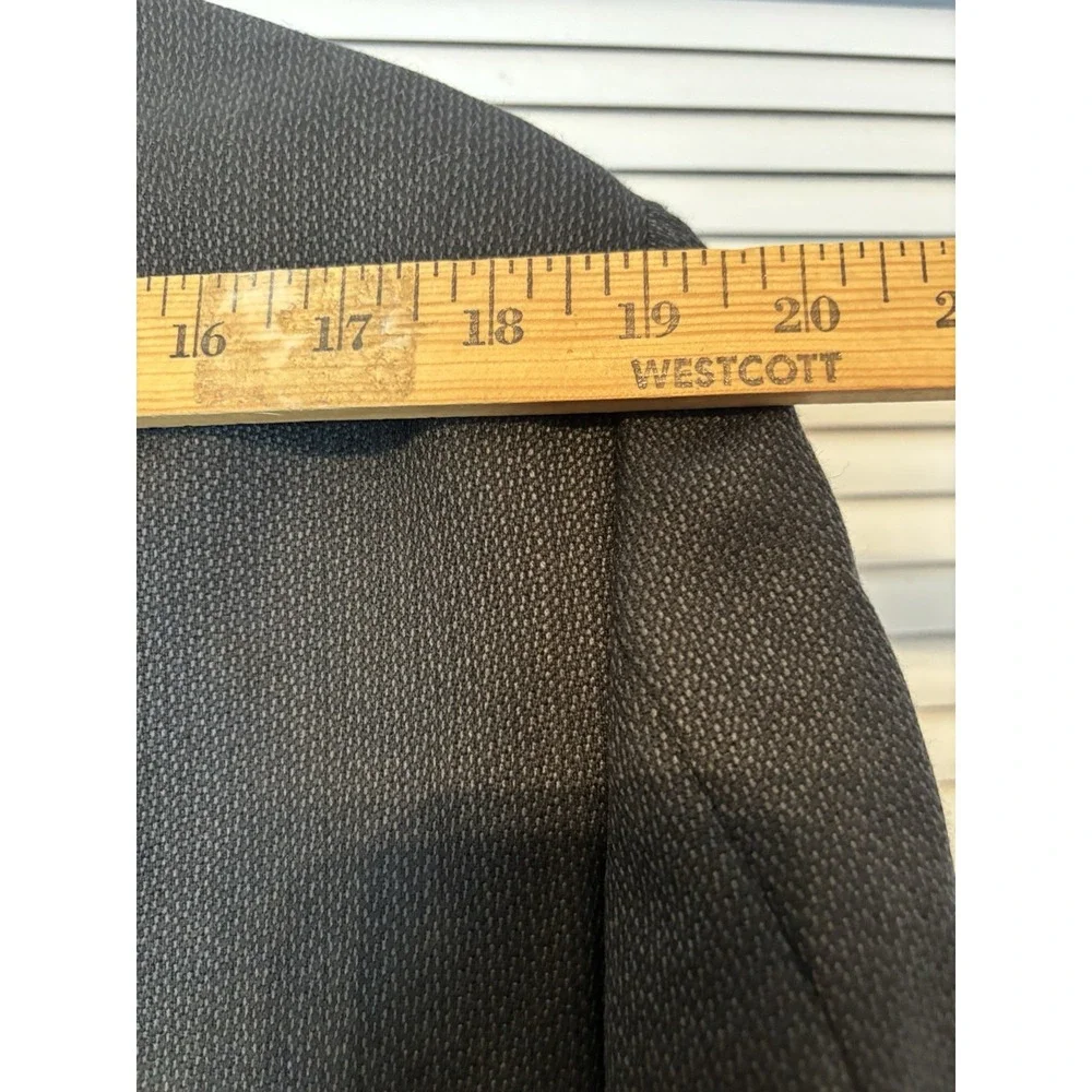 John Henry Jacket Blazer Men's  40R Sport Coat Black Micro Pattern Wool Blend